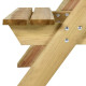 Table de pique-nique et bancs 110x123x73cm bois de pin imprégné 
