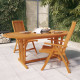 Table de jardin 200x100x75 cm bois d'eucalyptus solide