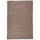 Tapis à tissage plat d'extérieur 120x170 cm marron