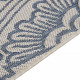 Tapis à tissage plat d'extérieur 80x250 cm motif bleu 