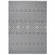 Tapis à tissage plat d'extérieur 200x280 cm rayures bleues