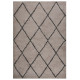 Tapis shaggy à poils longs beige et anthracite 160x230 cm