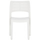 Chaises de jardin 2 pcs blanc polypropylène 