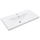 Cadre de lavabo de salle de bain vasque à encastrer 79 x 38 x 31 cm blanc fer helloshop26 02_0006775 