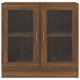 Armoire à vitrine 82,5x30,5x80 cm bois d'ingénierie - Couleur au choix Marron-chêne