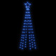  Sapin de Noël avec piquet Bleu 108 LED 180 cm 