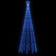  Sapin de Noël avec piquet Bleu 310 LED 300 cm 