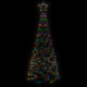 Arbre de Noël cône 200 LED 70x180 cm - Couleur d'éclairage au choix Multicolore