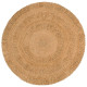 Tapis jute tressé à la main 150 cm rond