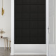 Panneaux muraux 12 pcs 30x30 cm tissu 1,08 m² - Couleur au choix Noir