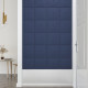 Panneaux muraux 12 pcs 30x30 cm tissu 1,08 m² - Couleur au choix Bleu