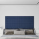 Panneaux muraux 12 pcs 90x15 cm tissu 1,62 m² - Couleur au choix Bleu