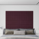 Panneaux muraux 12 pcs 90x30 cm tissu 3,24 m² - Couleur au choix Violet