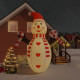 Bonhomme de neige gonflable avec led - Longueur au choix 630 cm