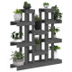 Support à plantes gris 104,5x25x109,5 cm bois massif de pin 