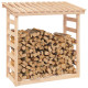 Support pour bois de chauffage bois de pin - Dimensions et couleur au choix 