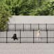 Chenil d'extérieur pour chiens acier 46,1 m²