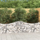 Paniers à gabions arqués 2 pcs 200x50x60/80 cm fer galvanisé