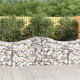 Paniers à gabions arqués 10 pcs 200x50x80/100 cm fer galvanisé