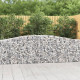 Paniers à gabions arqués 25 pcs 400x30x80/100 cm fer galvanisé