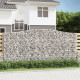 Paniers à gabions arqués 3 pcs 400x50x180/200 cm fer galvanisé