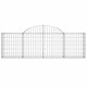 Paniers à gabions arqués 13 pcs 200x30x60/80 cm fer galvanisé 