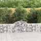 Paniers à gabions arqués 13 pcs 200x30x60/80 cm fer galvanisé