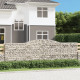 Paniers à gabions arqués 2 pcs 400x50x120/140 cm fer galvanisé