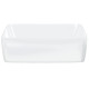 Lavabo blanc 48x37x13 cm céramique rectangle 