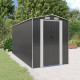 Abri de jardin anthracite 192x440x223 cm acier galvanisé