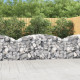 Panier de gabions arqué 200x30x80/100 cm fer galvanisé