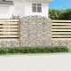 Panier de gabions arqué 200x30x200/220 cm fer galvanisé