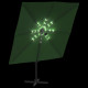 Parasol cantilever à led vert 400x300 cm 