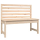 Banc de jardin de patio d'extérieur terrasse 109 x 48 x 91,5 cm bois massif de pin - Couleur au choix