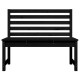 Banc de jardin de patio d'extérieur terrasse 109 x 48 x 91,5 cm bois massif de pin - Couleur au choix Noir