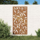 Décoration murale jardin 105x55 cm design de feuille de bambou