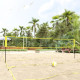 Filet de volley-ball jaune et noir 823x244 cm pe tissu