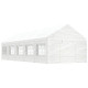 Belvédère avec toit blanc 11,15x4,08x3,22 m polyéthylène