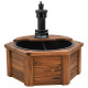 Fontaine à eau avec pompe 57x57x53 cm bois de sapin massif 