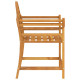 Chaise de jardin 88x60x92 cm bois de teck massif 