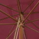 Parasol de jardin avec mât en bois 300 x 300 x 273 cm - Couleur au choix 