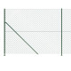 Clôture à mailles losangées avec bride vert 1,4x25 m 