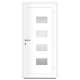 Porte d'entrée blanc 100x210 cm aluminium et pvc 