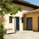 Porte d'entrée anthracite 108x208 cm pvc