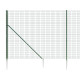 Clôture en treillis métallique et piquet d'ancrage vert 1,6x25m 