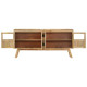 Buffet marron et noir 160x30x76 cm bois massif de manguier 