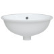 Évier de salle de bain blanc 43x35x19 cm ovale céramique 
