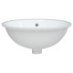 Évier de salle de bain blanc 49x40,5x21 cm ovale céramique 