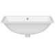 Évier de salle de bain blanc 60x40x21cm rectangulaire céramique 