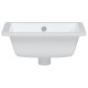 Évier salle de bain blanc 39x30x18,5 cm rectangulaire céramique 